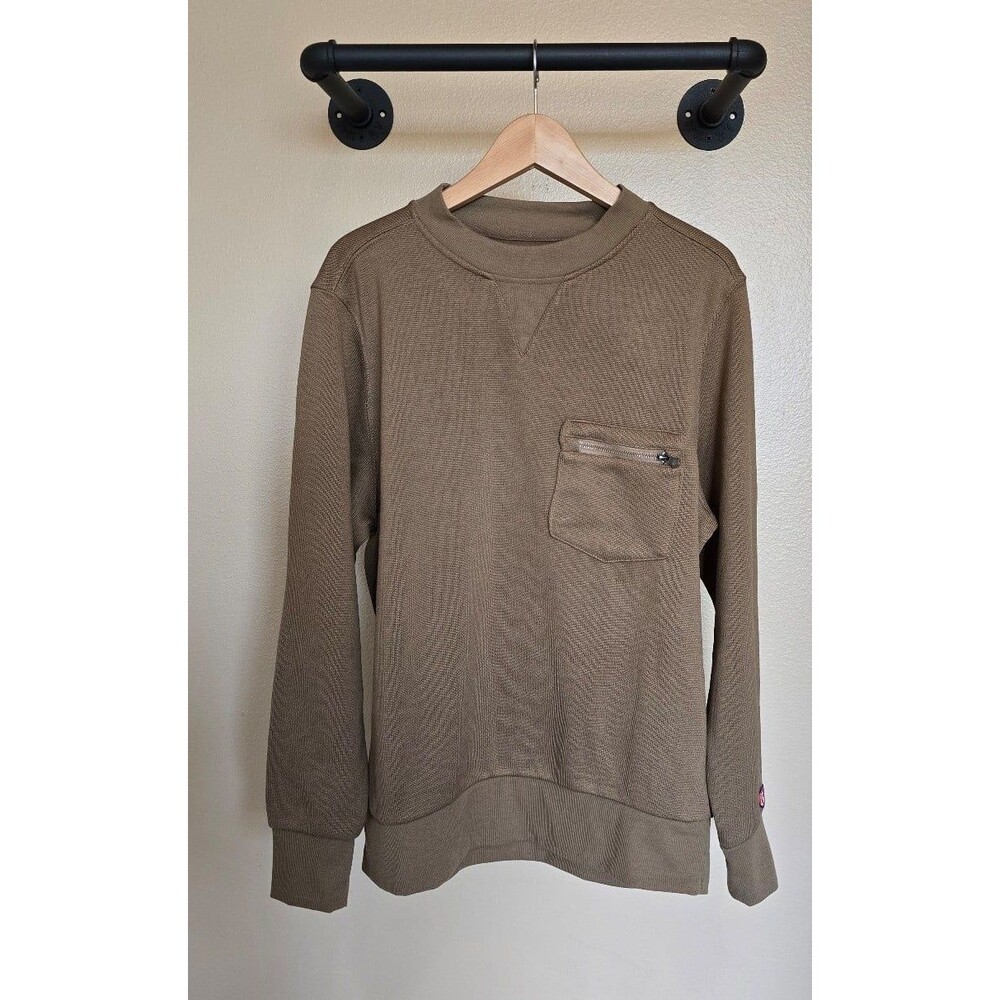 Arthur Beale‎ brown pullover crewneck sweater mens size large